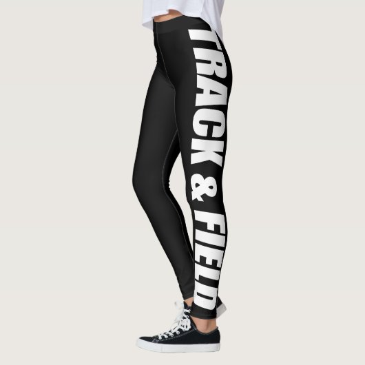 Leggings typographiques de piste et de champ pour (Gauche)