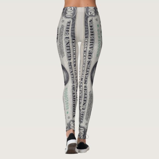 Leggings U.S. 500 Dollar Star Note Front  (Dos)