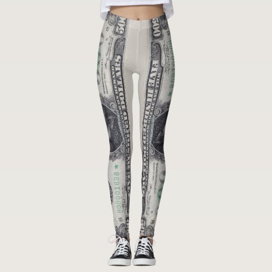 Leggings U.S. 500 Dollar Star Note Front (Devant)