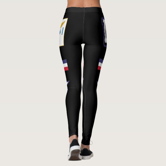 Leggings U.S. Drapeau des Îles Vierges (Dos)