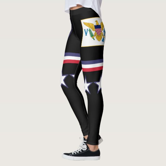 Leggings U.S. Drapeau des Îles Vierges (Gauche)