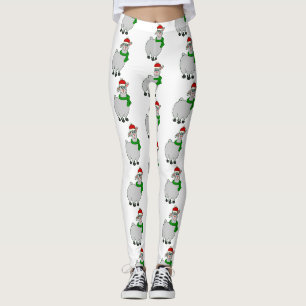 Leggings ugly christmas llama santa claus