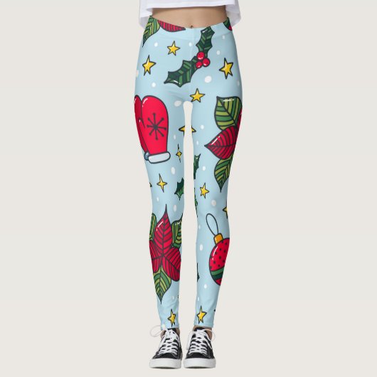 Leggings ugly Christmas quarantine (Devant)