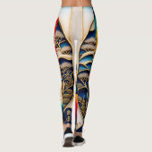 Leggings Ukiyo-e Punk city KIMONO Leggings-THE  陰と陽 レギンス (Dos)