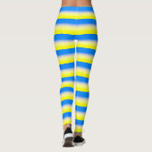 Leggings Ukraine bleue et jaune Inspiration de la paix anti (Dos)