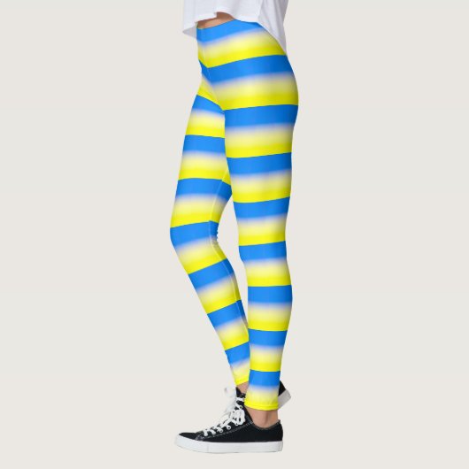 Leggings Ukraine bleue et jaune Inspiration de la paix anti (Gauche)