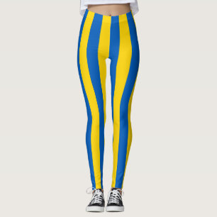Leggings Ukraine Couleurs du drapeau national triées vertic