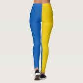 Leggings Ukraine Drapeau bleu jaune (Dos)