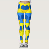 Leggings Ukraine Drapeau bleu jaune Thunder_Cove  (Devant)