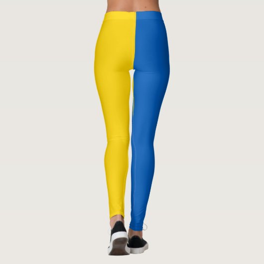 Leggings Ukraine Drapeau bleu jaune ukrainien (Dos)