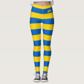 Leggings Ukraine & drapeau ukrainien mode Stripes / sports (Devant)