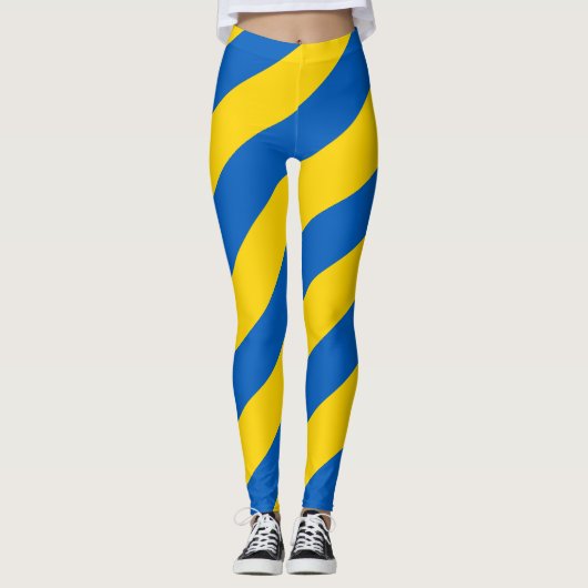 Leggings Ukrainien de drapeau de l'Ukraine patriotique (Devant)