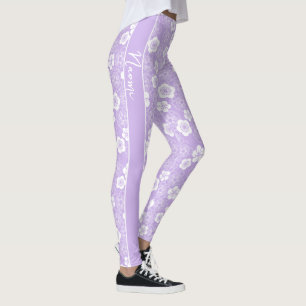 Leggings Ume motif traditionnel japonais de prune sur KIM