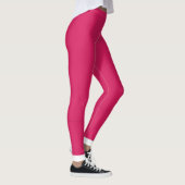 Leggings un arrière - plan rose avec une bordure blanche (Droite)