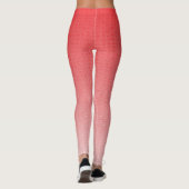 Leggings un arrière - plan rouge et blanc avec de petits ca (Dos)