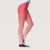 Leggings un arrière - plan rouge et blanc avec de petits ca (Droite)