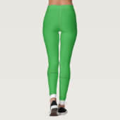Leggings un arrière - plan vert avec une bordure blanche (Dos)