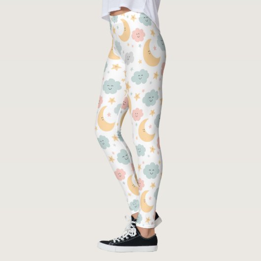 Leggings Un beau regard dans le Motif du ciel (Gauche)