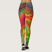 Leggings Un champ de fleurs sauvages psychédélique (Dos)