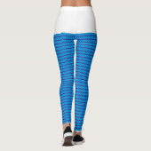 Leggings Un ciel bleu clair s'étend au-dessus d'un bleu pro (Dos)