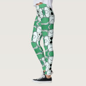 Leggings Un classique vert moderne "Ratti_Creative_Arts" (Gauche)