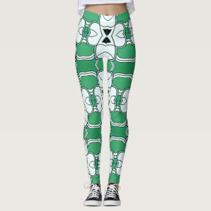 Leggings Un classique vert moderne "Ratti_Creative_Arts"
