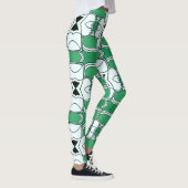 Leggings Un classique vert moderne "Ratti_Creative_Arts" (Droite)