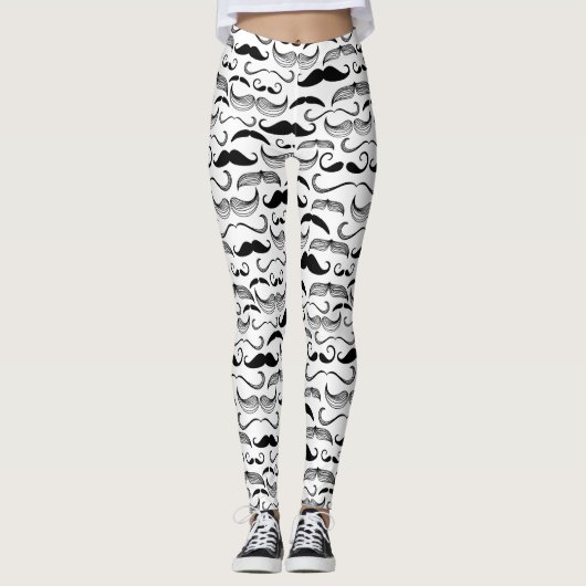 Leggings Un club des messieurs. Motif 2 de moustache (Devant)