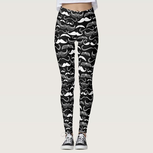 Leggings Un club des messieurs. Motif de moustache (Devant)