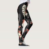 Leggings Un coq blanc et deux coqs noirs (Droite)