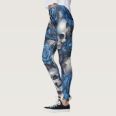 Leggings Un crâne et une série Rose 12 (Gauche)
