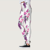 Leggings Un design de fleurs coloré tendance (Gauche)