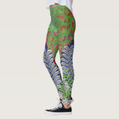 Leggings un design de motif vert et jaune (Gauche)