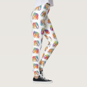 Leggings Un design éléphant de style rétro (Droite)