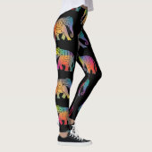 Leggings Un design éléphant de style rétro (Droite)
