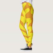 Leggings Un jaune orange vif "Ratti_Creative_Arts" (Gauche)