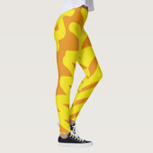 Leggings Un jaune orange vif "Ratti_Creative_Arts" (Droite)