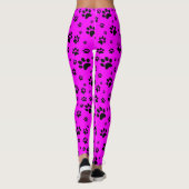 Leggings Un joli Black amusant sur Hot Rose Fuchsia Emprein (Dos)