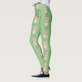 Leggings Un joli hamster souriant avec cacahuète (Gauche)