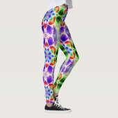 Leggings Un mignon multicolore unique "Ratti_Creative_Arts" (Droite)