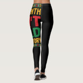 Leggings Un mois peut tenir notre histoire Black Pride Afri (Dos)