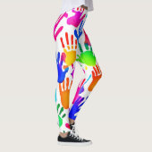 Leggings Un monde de mains en couleur (Droite)
