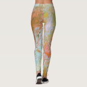Leggings Un monde sur le pastel du feu (Dos)