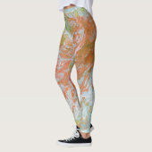 Leggings Un monde sur le pastel du feu (Gauche)