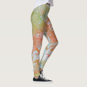 Leggings Un monde sur le pastel du feu (Droite)