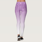 Leggings un monogramme mauve à la mode (Dos)