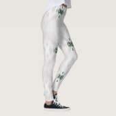 Leggings Un Motif de neige blanche et de ruban de Noël (Droite)