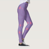 Leggings Un Motif de printemps violet et rose (Droite)