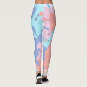 Leggings Un motif désordonné de taches de peinture (Dos)