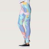 Leggings Un motif désordonné de taches de peinture (Gauche)